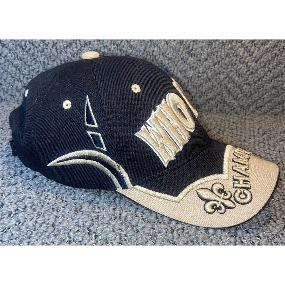 Vtg Who Dat Champions New Orleans Saints Cap Hat City Hunter Embroidered Worn